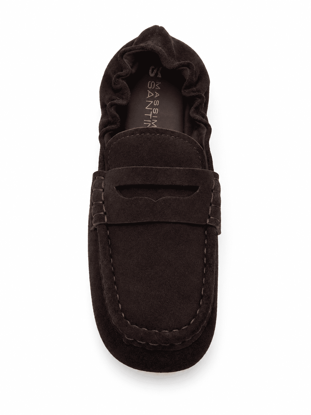 27w massimo santini moccasins cow sd dk brw#44a massimo santini nella tonalità DK BRW#44A