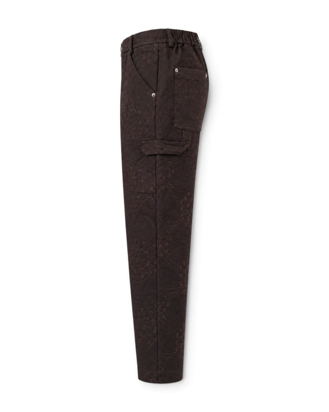 Pantalone tu ricamo donna maison crazy worker nella tonalità CHOCOLATE