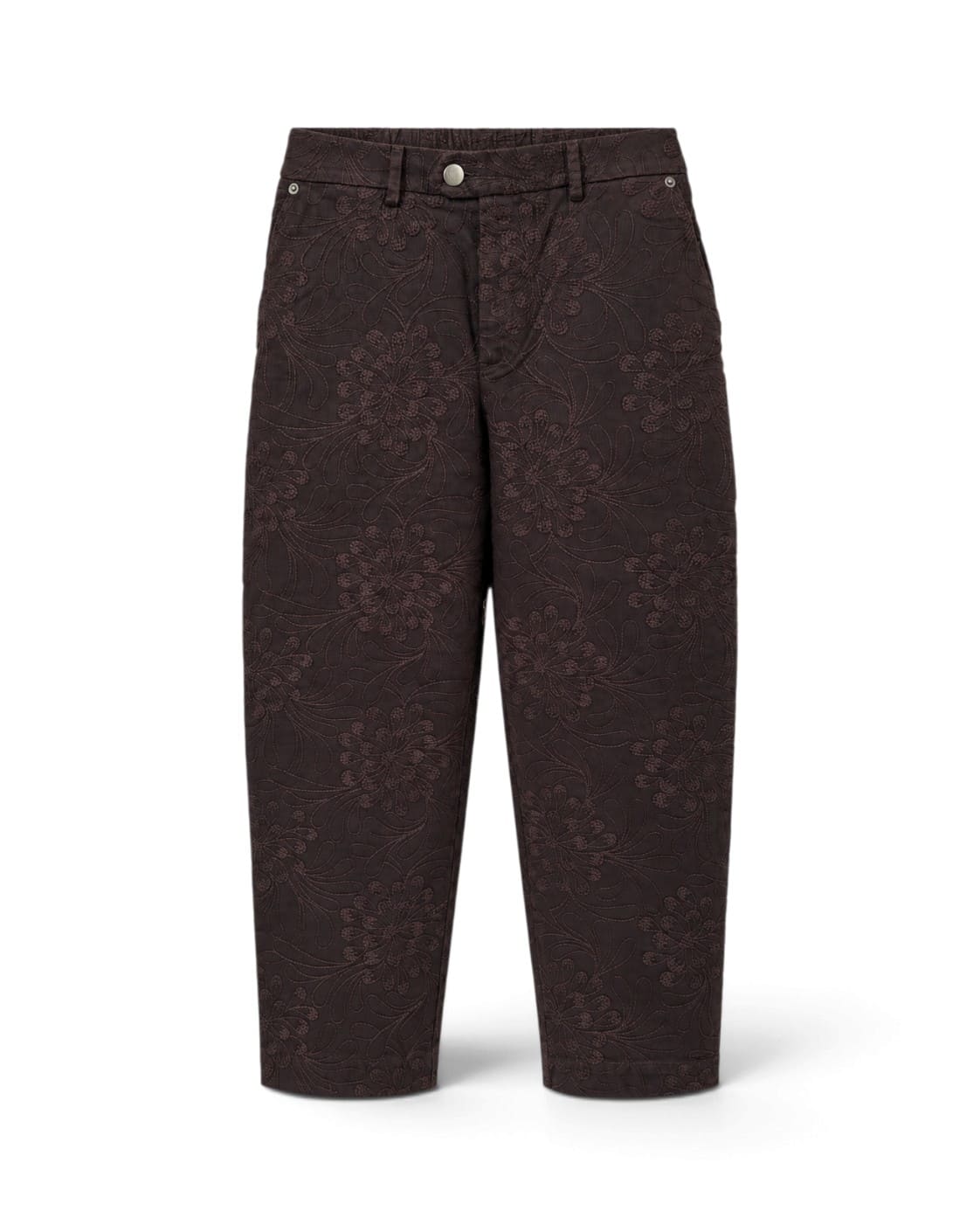 Pantalone tu ricamo donna maison crazy worker nella tonalità CHOCOLATE