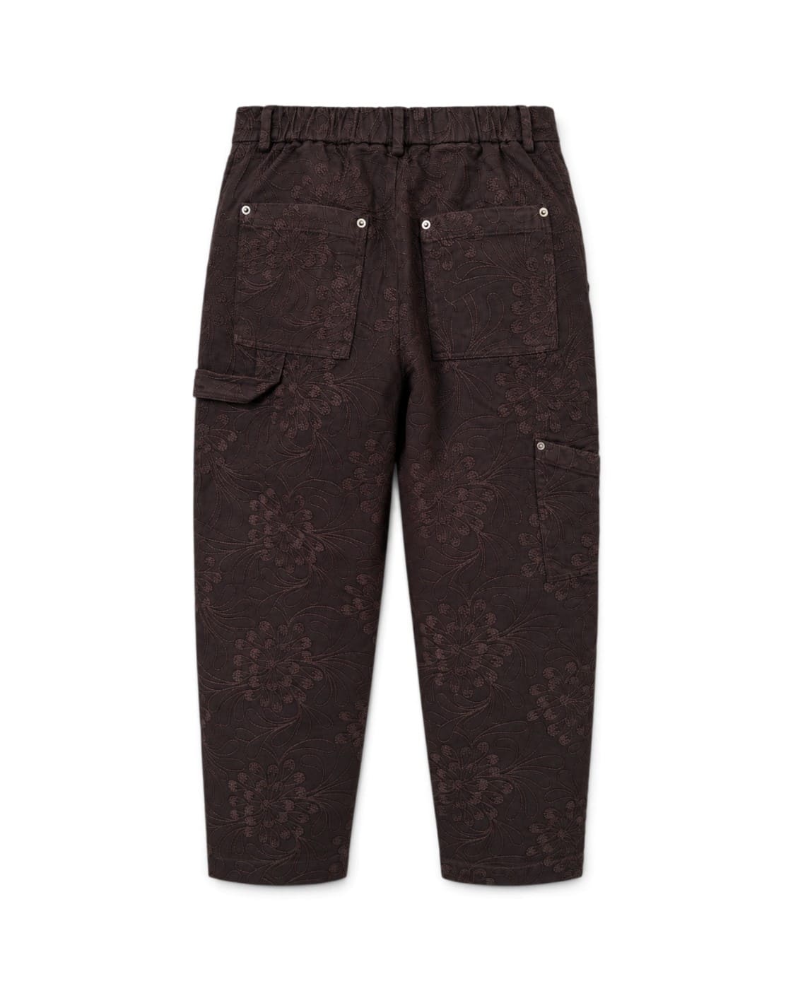 Pantalone tu ricamo donna maison crazy worker nella tonalità CHOCOLATE