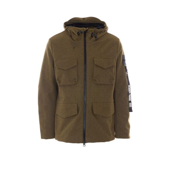 Giubbino Spiremark outhere colore lodem con cappuccio e tasche con pattina